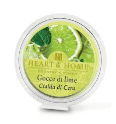 Heart & Home - Candela in cera di soia - Gocce di Lime